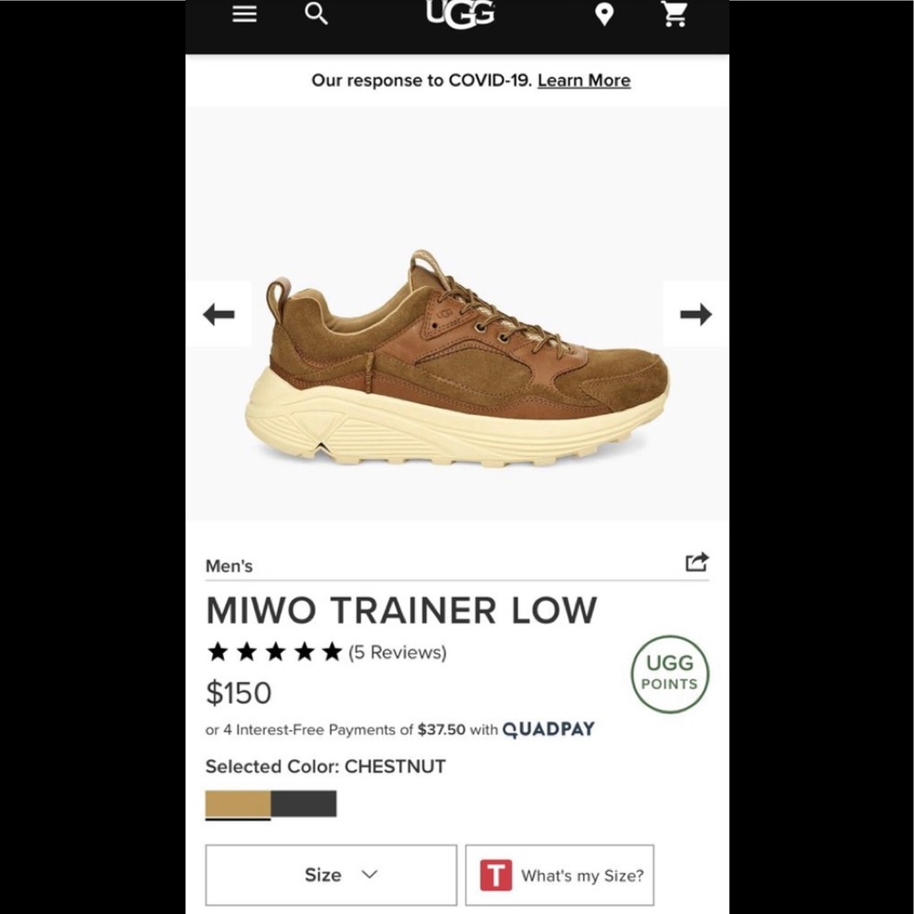 UGG’s- Miwo Trainer Low
